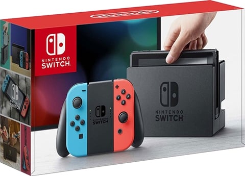 Nintendo Switch Console, 32GB + Neon Red/Blue Joy-Con, Unboxed 